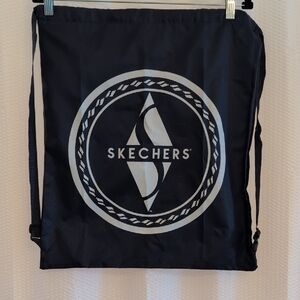 Skechers Navy Drawstring Bag with Logo